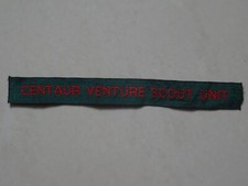 Centaur Venture Scout Unit Name Tape/Badge