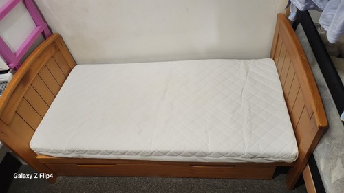 Wooden crib bed - , with