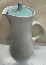 Poole Pottery Twintone Sky Blue and Dove Grey Lidded Water/Milk Jug (WCR)