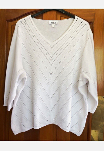 Afibel white cotton blend - afibel,