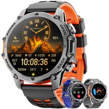 1.52" HD Smart Watch (Answer / Make Call) Military Sport Watch With 3 Straps