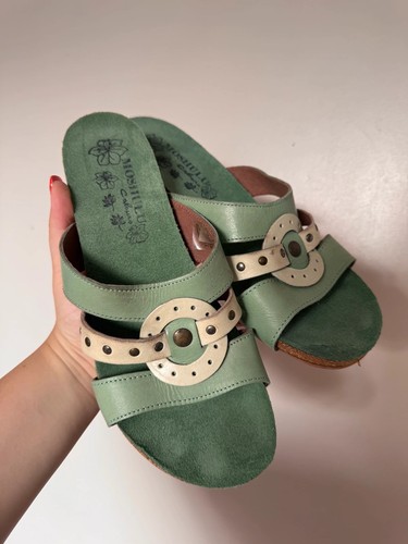 Moshulu green heeled suede - moshulu,