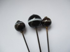 Victorian hat pins bullseye