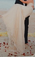 Charlotte Balbier Tabitha Wedding Dress, Antique Gold, Size 10/12