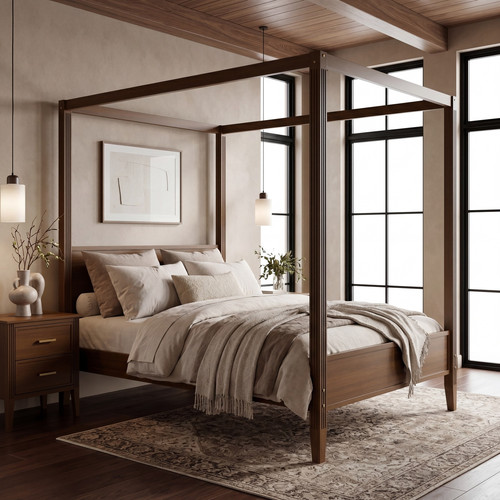 Super king four poster - poster, bed