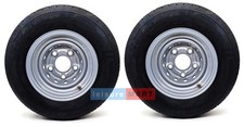 Two 195 X 10 195/55 R10 Trailer Tyres on 5 Stud 112mm PCD Rims Brian James