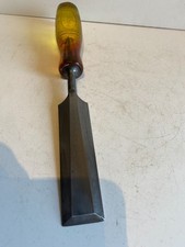 SUPERB W MARPLES  1 1/4" BEVEL EDGE WOODWORK  TOOL WITH SHATTER PROOF HANDLE