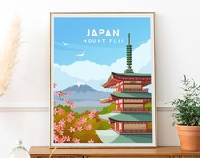 Japan pagoda art print - pagoda,