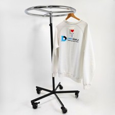 Garment Rail Clothes Display Circular Fashion Adjustable Height Rack