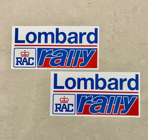Lombard rac rally stickers - lombard,
