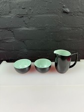 Branksome China Graceline Milk / Cream Jug 4.5" and 2 Open Sugar Bowl Set