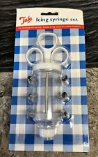 TALA ICING SYRINGE SET WITH 6 STAINLESS STEEL NOZZLES - NEW IN PACKET