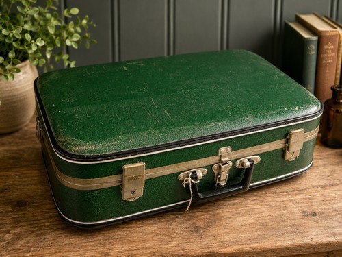 Vintage green hard shell - vintage,