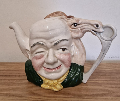 Horse jockey teapot - &, vintage