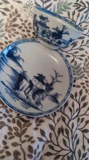 Nanking Cargo Tea Bowl Blue White And Saucer Christies