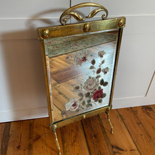Antique Mirrored Fire Screen