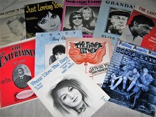 VINTAGE SHEET MUSIC LOT David