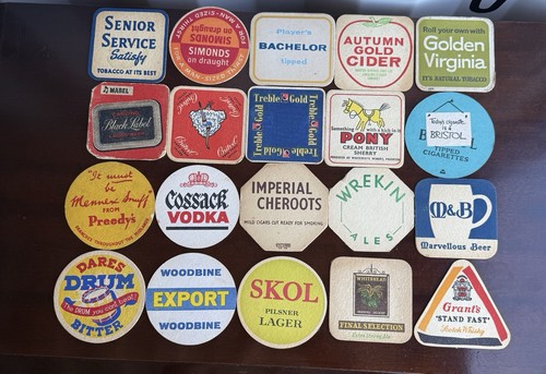 Vintage beer mats - vintage,