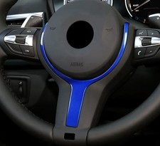 BMW 1 2 3 4 5 6 Series X5 X6 M Sport Blue Steering Wheel Central Trim Piece