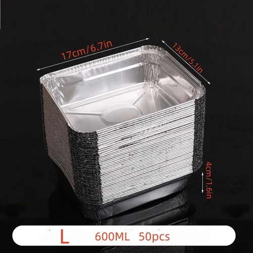 50pcs disposable aluminium - 50pcs,