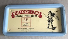 Vintage Bulloch Lade Of Glasgow Scotch Whiskies Gold Label Old Rarity Pub Tray.