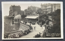 RPPC WESTON - SUPER - MARE SHELTER & BANDSTAND SOMERSET No  2641