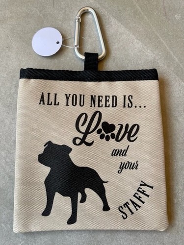 Personalised staffy treat bag - staffy,