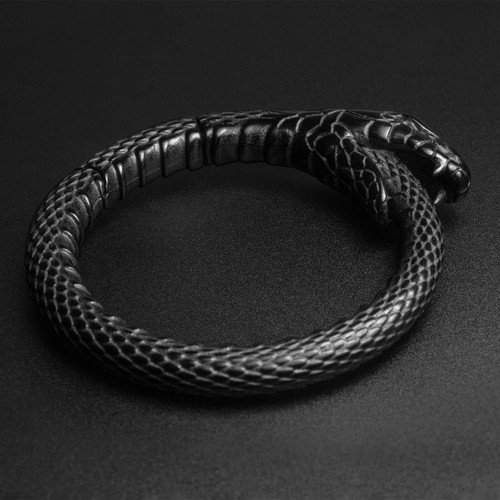 Ouroboros snake black pvd - ouroboros,