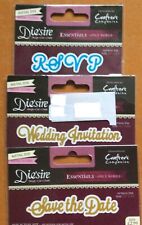 Pack of 4 Wedding Themed Die Cutters - Wedding/Card Making