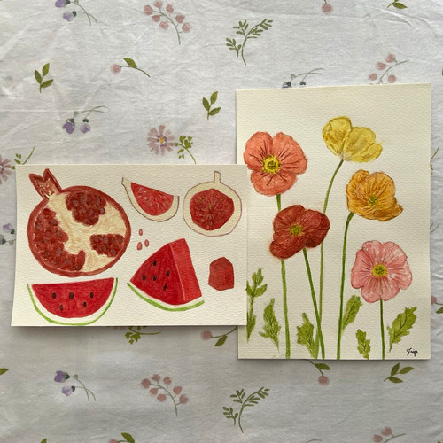 Poppies summer fruits - poppies,