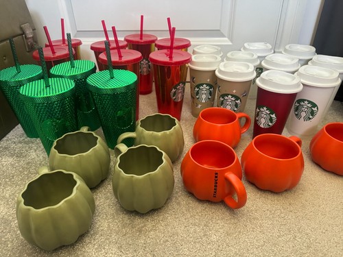 Various starbucks mugs - various, cups