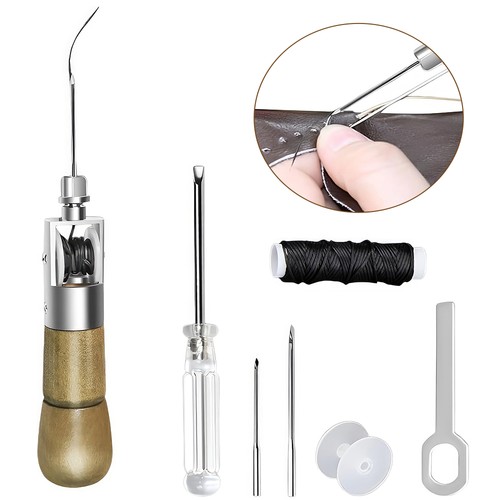 Sewing awl kit - lock, stitch