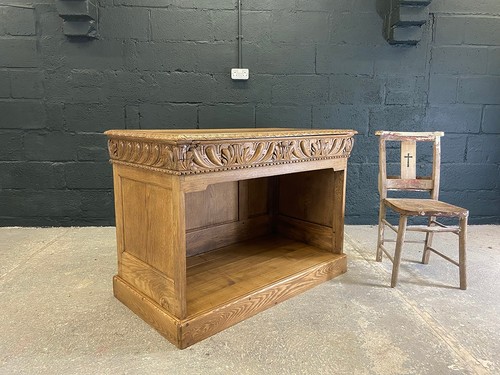 Antique french oak clerk - antique, clerk's