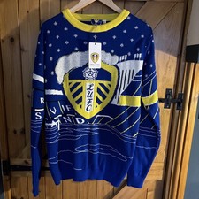 New Official Leeds United Christmas Jumper With Tags 