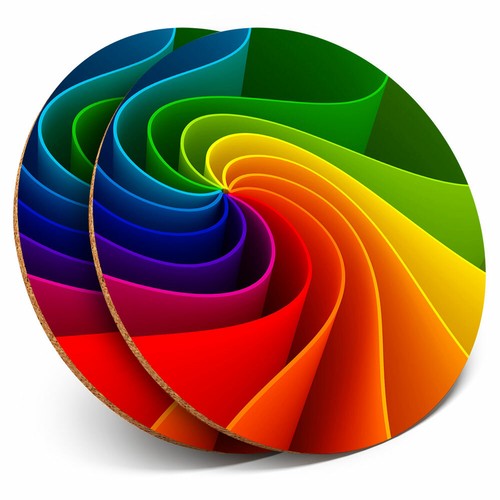 Coasters colourful paper - x,