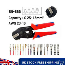 SN-68B Crimp Plier Tool 0.25-1.5mm 23-16 AWG Crimper Servo JST Molex Deutsch Pin