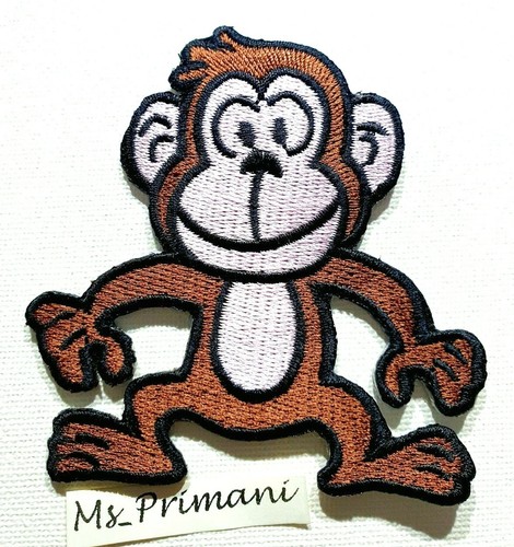 Monkey animal embroidered - animal,