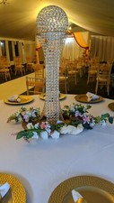 Ostrich feather centrepieces