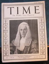 Time Magazine August 20 1923