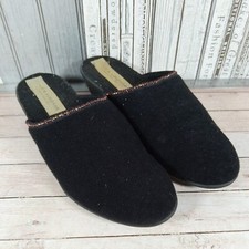 Ladies Black Slippers Stead & Simpson Slip On Shoes Mule UK 4
