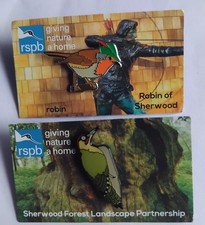 Rspb Pin Badges Of A Robin And