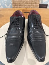 Hell For Leather Winkle Pickers , Men's Black Lace Up Men's Size UK 11.5