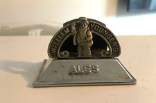 wm youngers metal menu holder 1950s