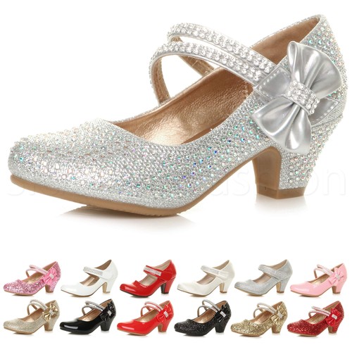 Girls kids childrens low - , heel