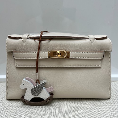 Bag charm real - leather, rocking