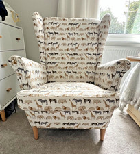 IKEA Strandmon Wing Chair - Custom Safari upholstery