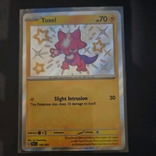 Pokemon Card Toxel 140/091 Shiny Rare Paldean Fates Near Mint