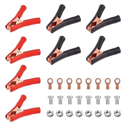 Pack 100a jump lead clamps - jump,