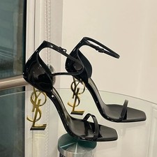 2025 selling European and American high heels with buckle and letter design Uk
