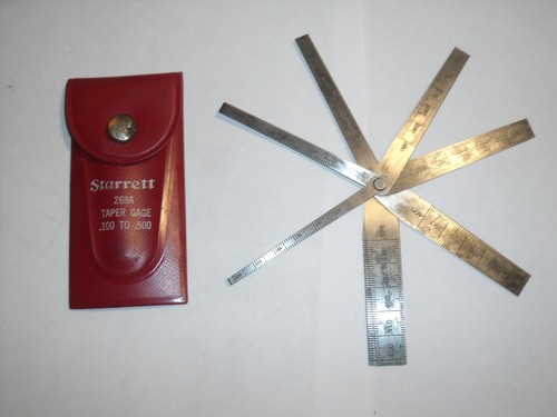 Starret 269a taper gauge set - gauge,
